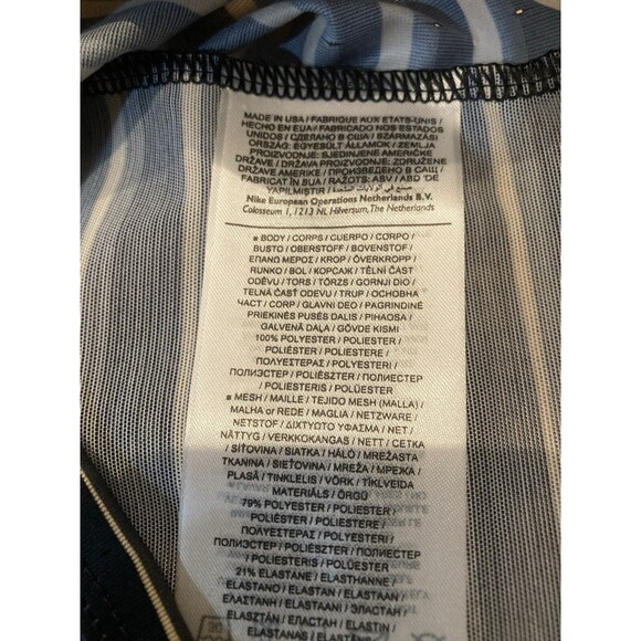 Nike Pro Elite Track & Field Crop Top Black Gold Women's Size Small CW2586-077 - Picture 7 of 8